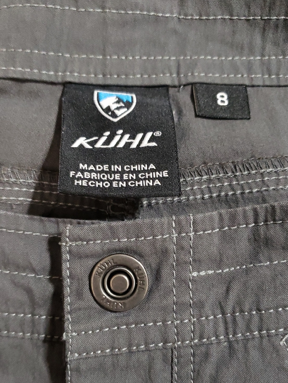 KÜHL Women's Splash Bermuda Shorts In Gray. Size: 8 - Picture 7 of 10
